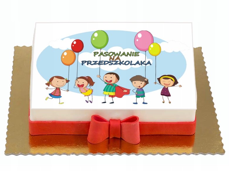 01 OPŁATEK NA TORT PASOWANIE NA PRZEDSZKOLAKA A4 12593888957 - Allegro.pl Opłatek Na Tort Pasowanie Na Ucznia