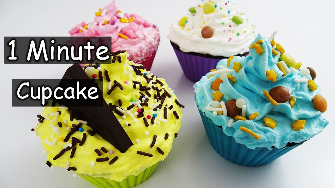1 minute cupcake / la recette la plus rapide et facile - YouTube Recette De Cupcake Facile Et Rapide