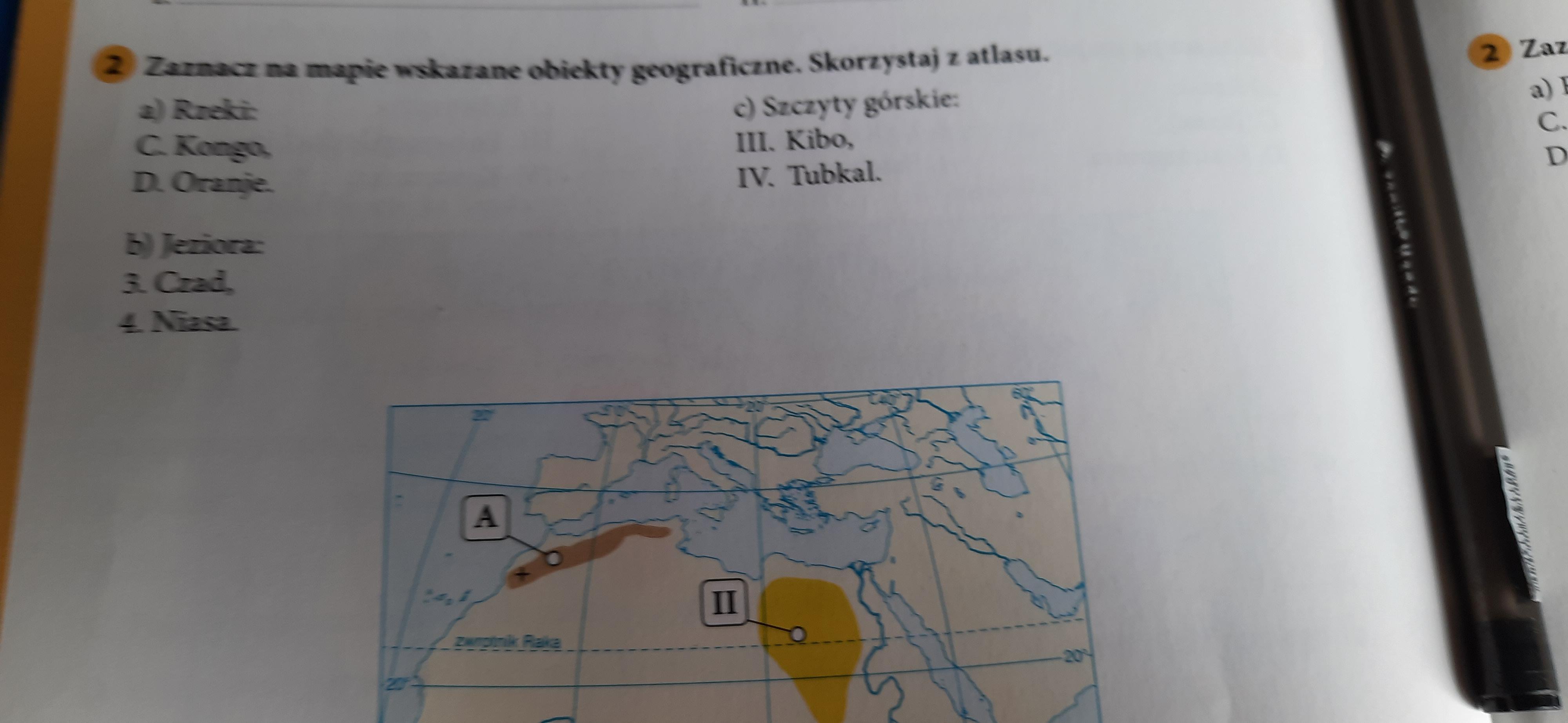 1) Podaj na podstawie atlasu nazwy zaznaczonych na mapie obiektów Podaj Najwyższe Szczyty Pasm Górskich Zaznaczonych W Zadaniu 4