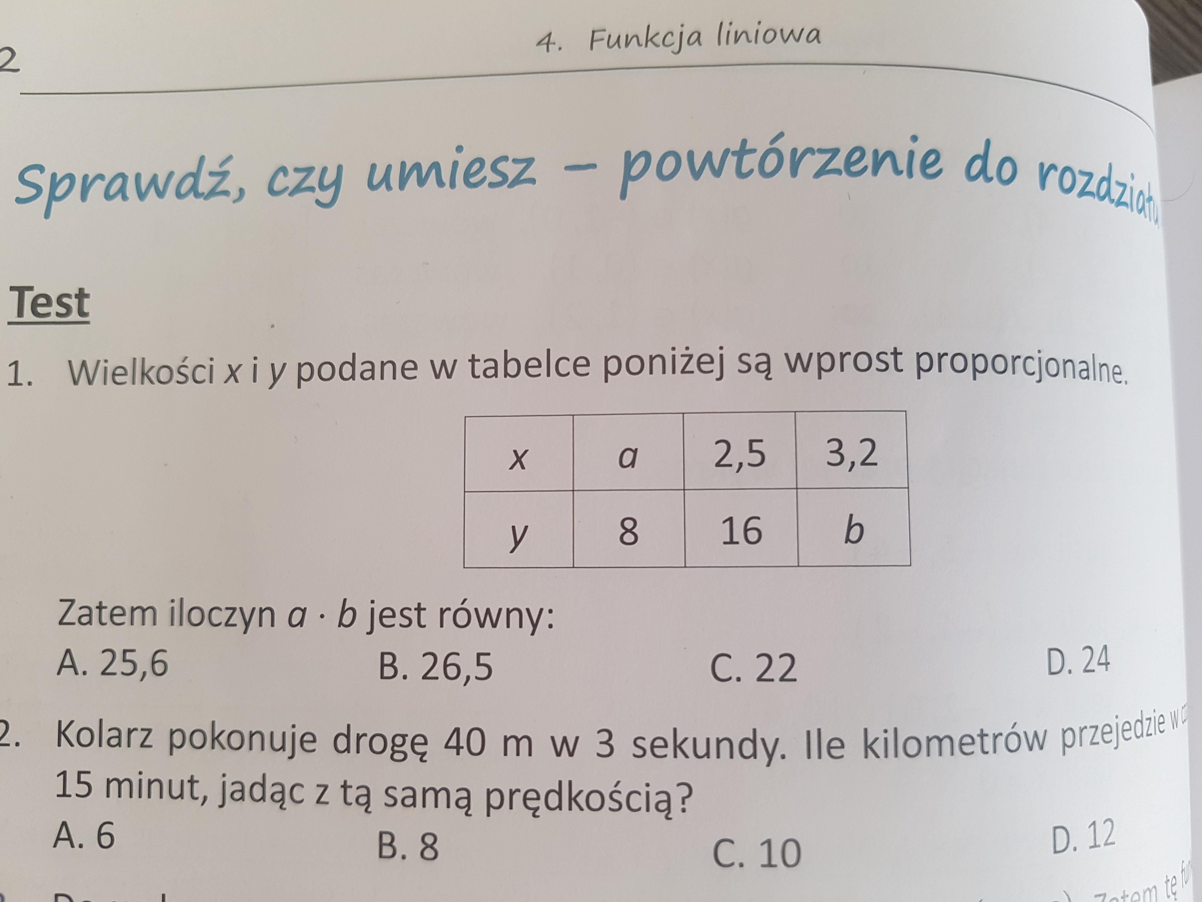 1. Wielkość x i y podane w tabelce poniżej są wprost proporcjonalne Wielkości Podane W Tabeli Są Wprost Proporcjonalne Uzupełnij Proporcje