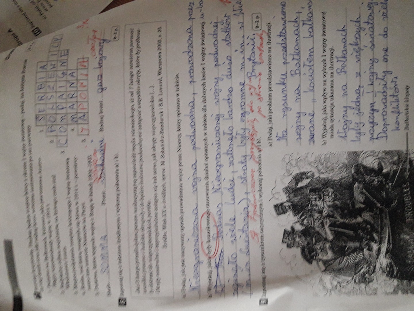Sprawdzian I Wojna Swiatowa Klasa 7 Nowa Era