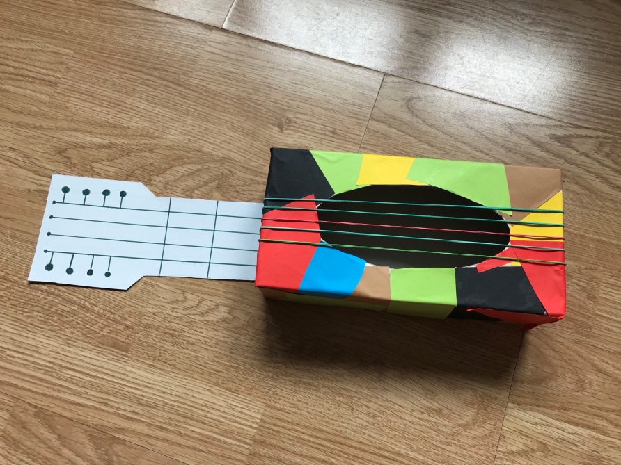 10 czerwca 2020 r. – Miejskie Przedszkole nr 3 w Lędzinach Gitara Z Pudełka Po Chusteczkach