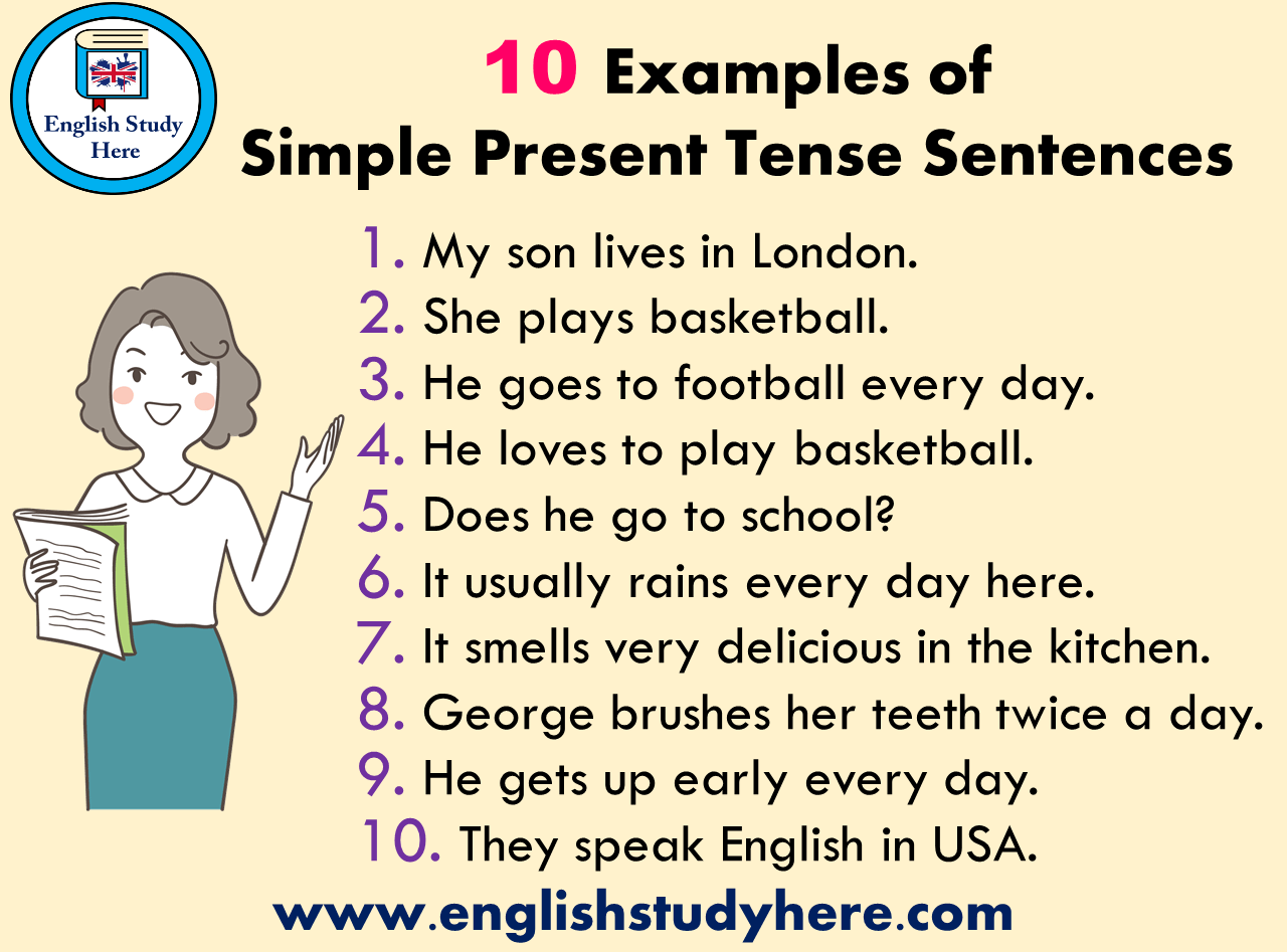 Example Sentence For Simple Present Tense