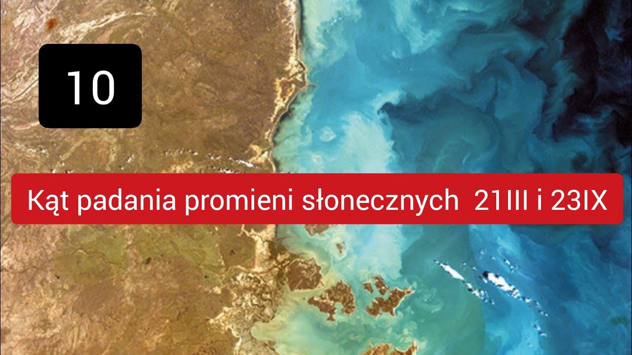 10 Kąt padania promieni słonecznych 21III i 23IX - YouTube Jak Obliczyć Kąt Padania Promieni Słonecznych Wzory