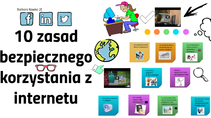 10 zasad bezpiecznego korzystanie z internetu by Basia Kawka on Prezi Bezpieczne Korzystanie Z Internetu