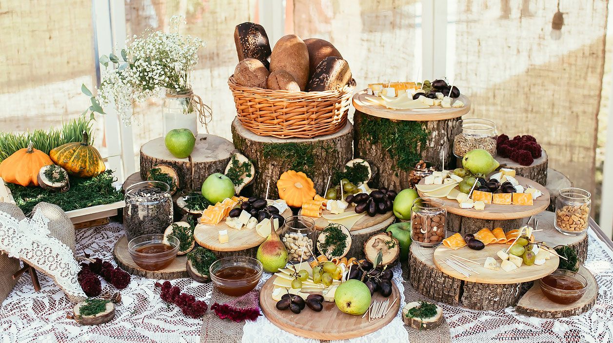 12 Idées Pour Un Joli Buffet de Mariage Fait Maison | Astuce | Cibo Buffet A Volonte Paris Pas Cher