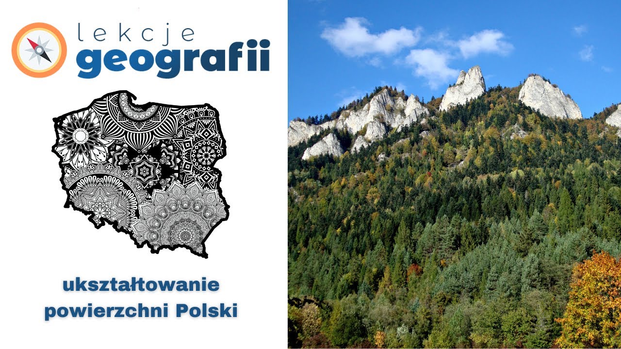 1.3 Ukształtowanie powierzchni Polski - YouTube Mapa Polski Pasy Rzezby Terenu