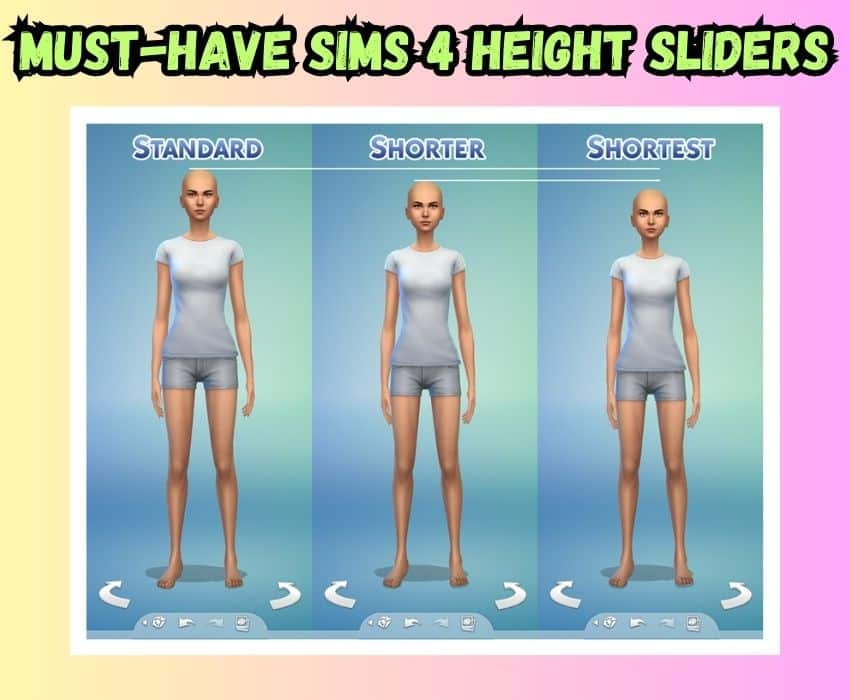 15+ Genius Sims 4 Height Slider Mods For Custom Tall Sims & Short Sims Height Mod The Sims 4