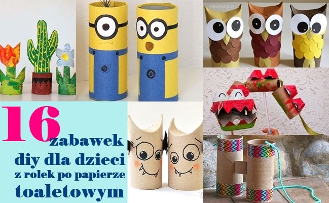 16 zabawek dla dzieci z rolki po papierze toaletowym - Twoje DIY Jak Zrobic Jeza Z Rolki Po Papierze