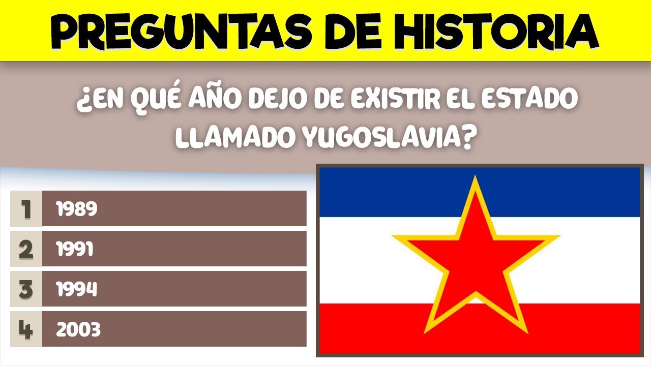 18 PREGUNTAS DE HISTORIA ¿CUÁNTO SABES DE HISTORIA? TEST DE HISTORIA Test Historia