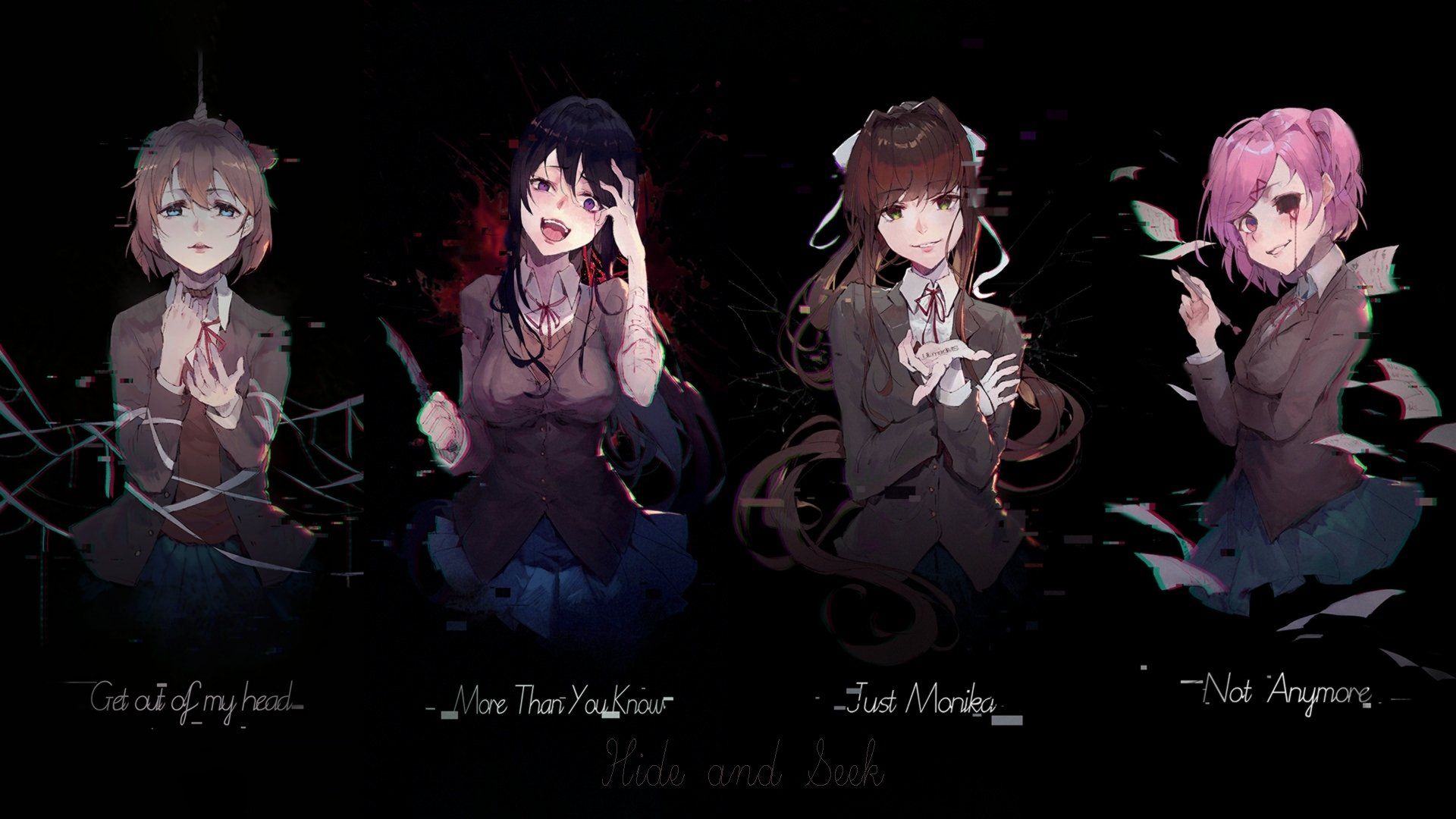 1920x1080 Doki Doki Literature Club! Wallpaper Background Image. View Doki Doki Literature Club Mbti