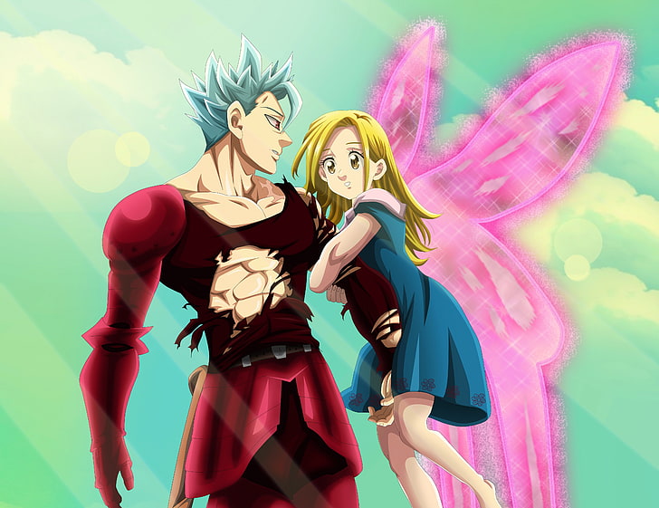 1920x1080px | free download | HD wallpaper: anime, art, Nanatsu no Nanatsu No Taizai Ban And Elaine