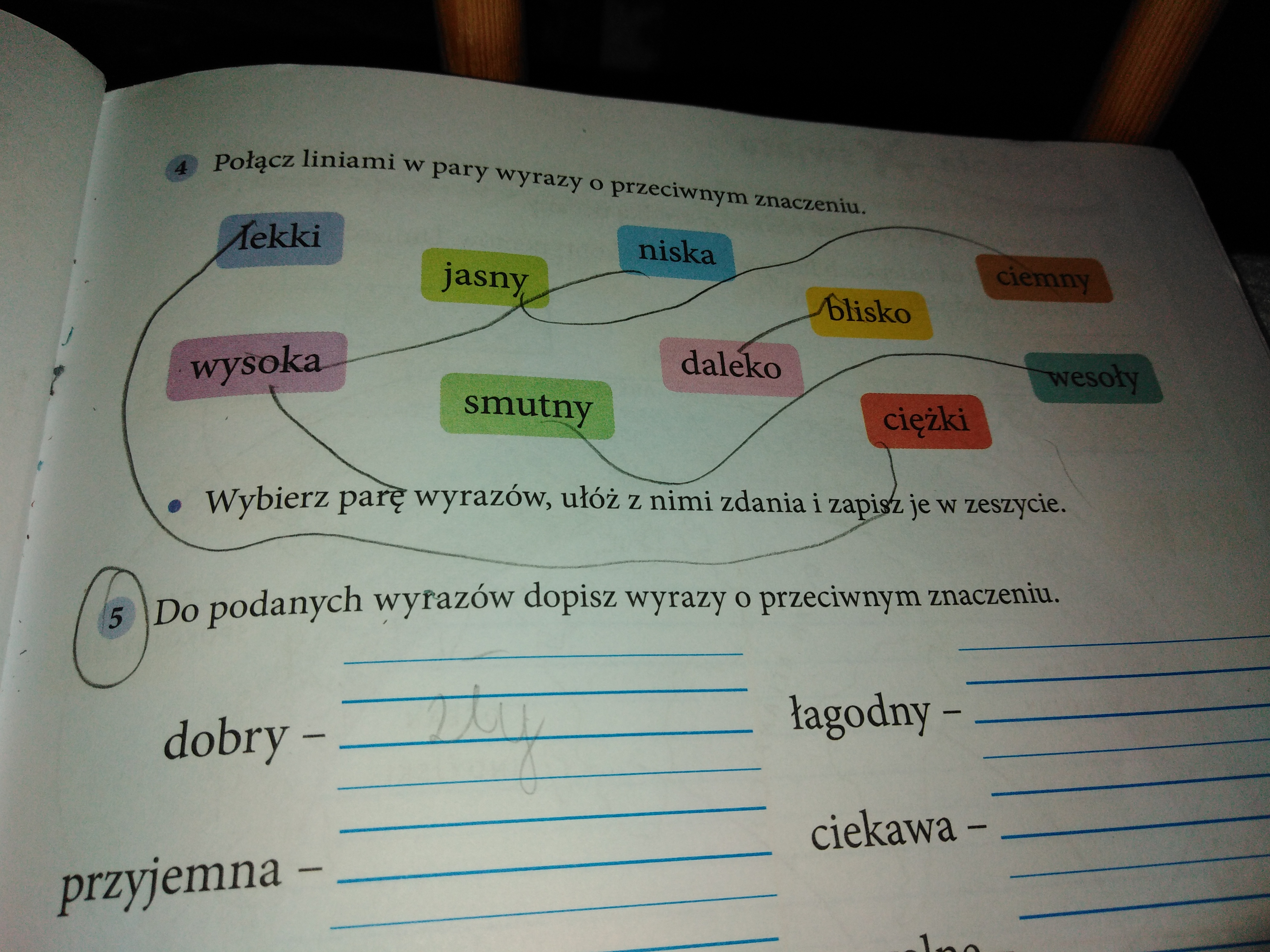 1)Do podanych wyrazów dopisz wyrazy w przeciwnym znaczeniu..... Dobry Do Podanych Słów Dopisz Wyrazy Z Ch O Znaczeniu Przeciwstawnym