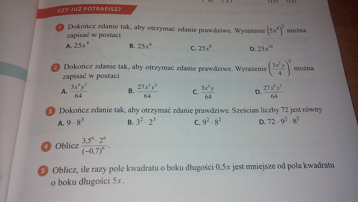 1.Dokończ zdanie tak, aby otrzymać zdanie Prawdziwe. Wyrażenie...Prosze Dokończ Zdanie Tak Aby Otrzymać Zdanie Prawdziwe