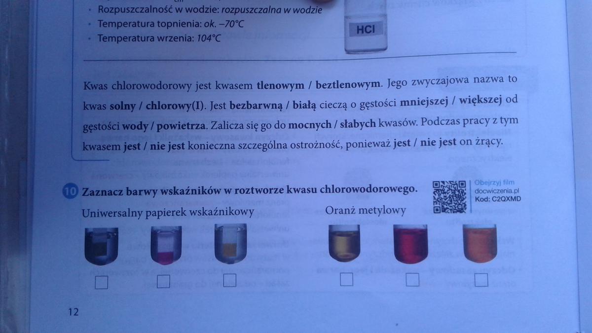1.Napisz wzory sumaryczny i strukturalny kwasu. chlorowodorowego. We Napisz Wzór Sumaryczny I Strukturalny Kwasu Chlorowodorowego