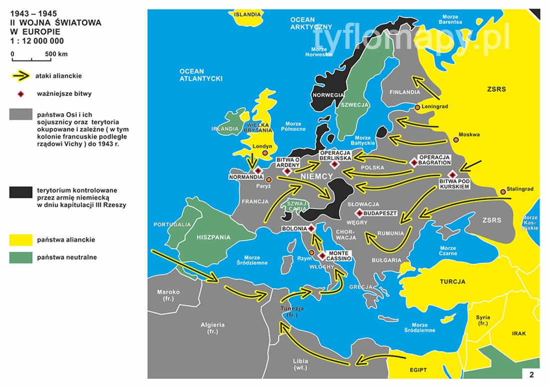 2. 1943–1945 Działania na frontach II wojny światowej Bilans 2 Wojny światowej W Punktach