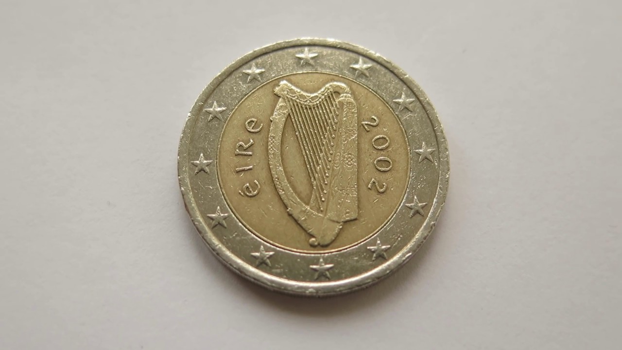2 Euro Coin :: Ireland 2002 - YouTube Piece 2 Euros Belge 2002 Valeur