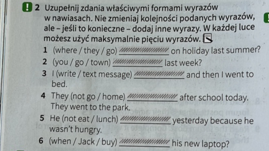 2 Uzupenij zdania waciwymi formami wyrazw w | StudyX Uzupełnij Zdania Odpowiednimi Formami Rzeczowników