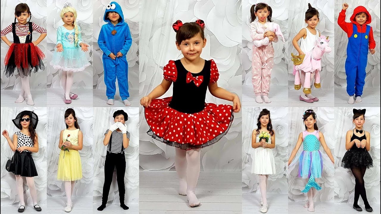 20 POMYSŁÓW NA PRZEBRANIA DLA DZIECI | STROJE NA KARNAWAŁ / HALLOWEEN Przebrania Za Postacie Z Bajek