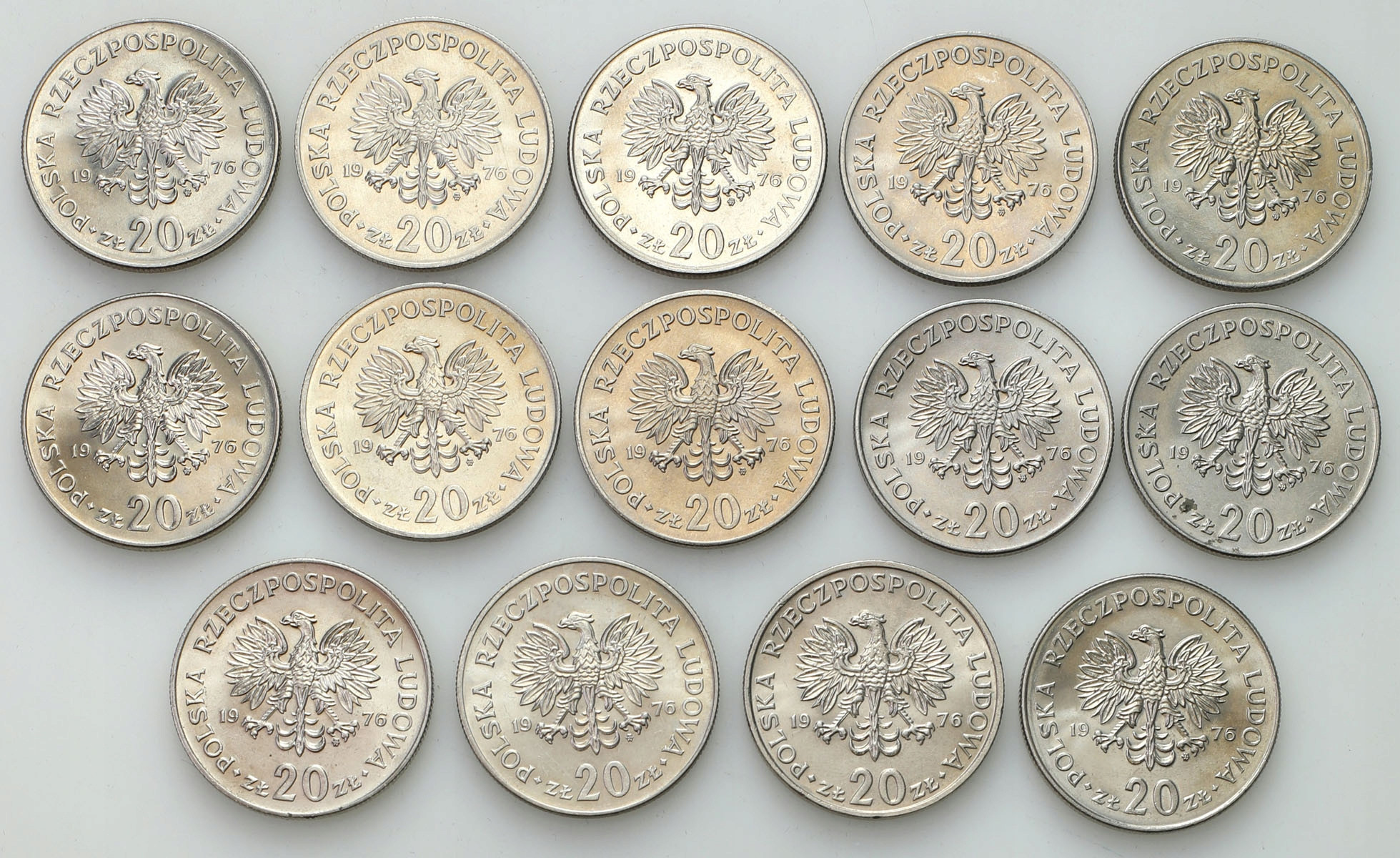 20 złotych 1976 Marceli Nowotko 14 szt. zestaw | archiwum.niemczyk.pl Moneta 20 Zl 1976 Marceli Nowotko