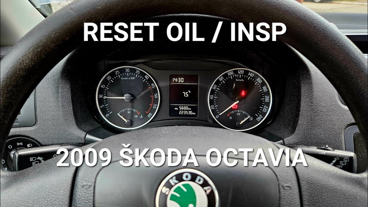2008-2013 Škoda Octavia 2 - How to reset oil service / inspection Kasowanie Inspekcji Skoda Octavia 2