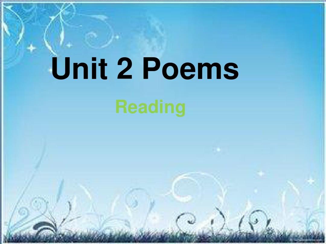 2015-2016学年高二英语课件：unit+2《poems》period+1+reading(人教版选修六)_word文档在线阅读与下载_无忧文档 Pols 1301 Unit 2 Lecture And Reading Quiz