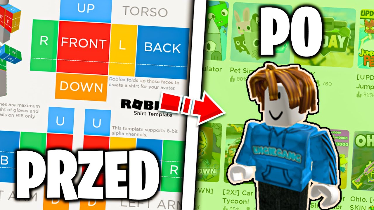 [2024]👕JAK zrobić SWOJĄ WŁASNĄ KOSZULKE NA ROBLOX za DARMO | zarabiaj Jak Zrobic Koszulke W Roblox Za Darmo