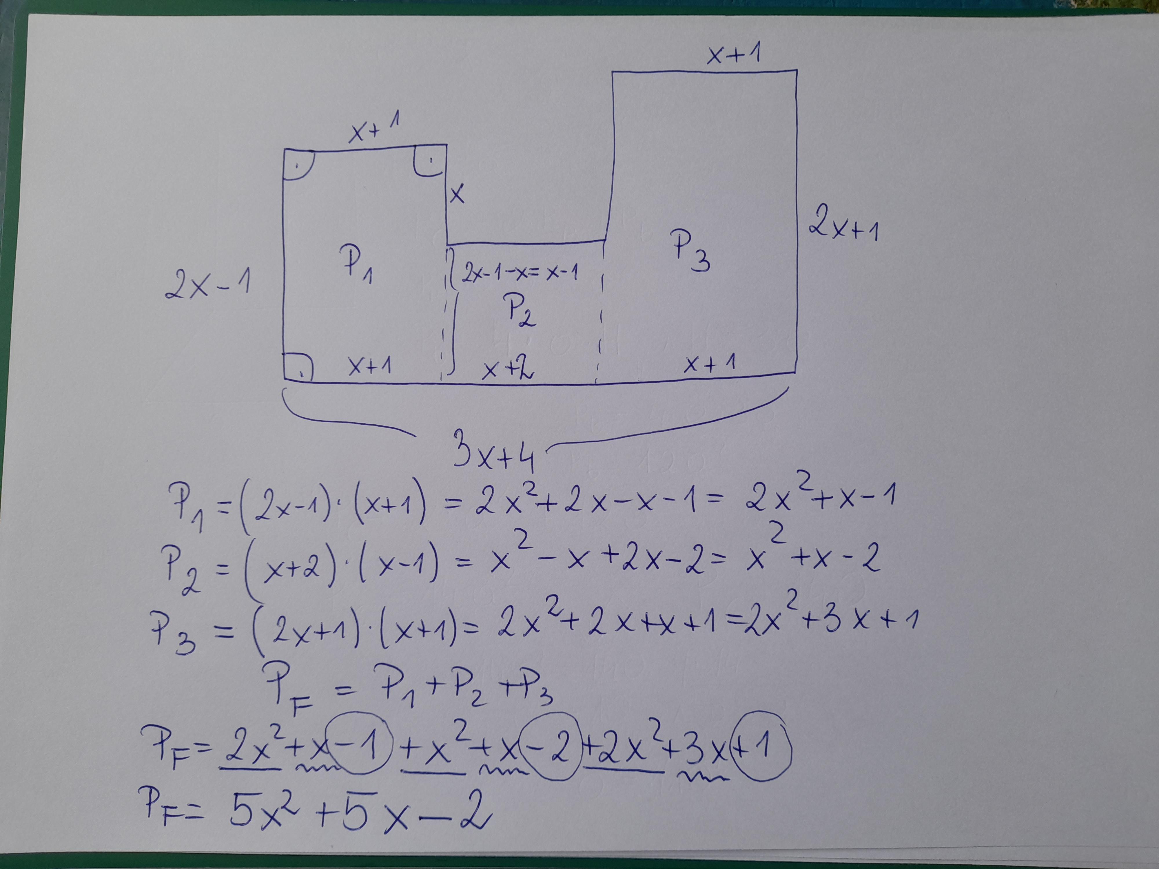 23. Zapisz w postaci sumy algebraicznej wzór na pole narysowanego Zapisz W Postaci Sumy Algebraicznej Wzór Na Pole Narysowanego Wielokąta