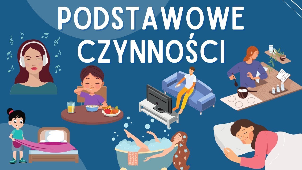 25 podstawowych czynności po angielsku, które musisz znać – Codzienne Codzienne Czynnosci Czynnosci Po Angielsku Obrazki