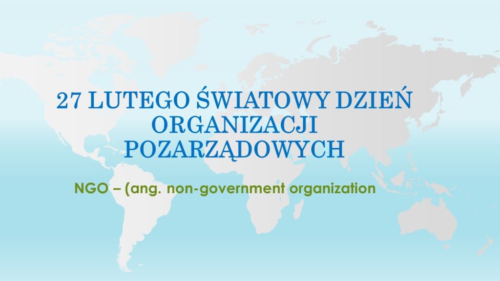 27 lutego obchodzimy Dzień Organizacji Pozarządowych. Czym są i czym Napisz Jaka Organizacja Pozarządowa Posługuje Się Zamieszczonym Obok Logo