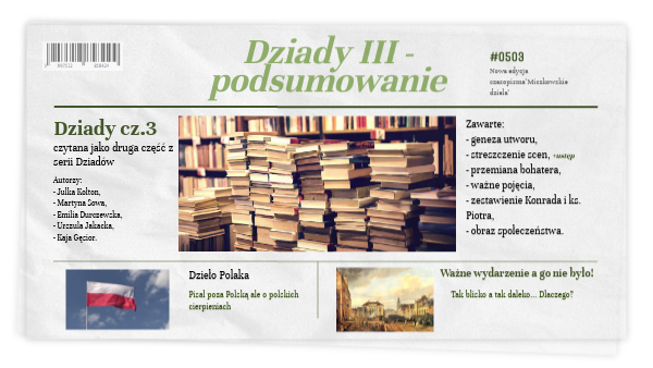 2D Prezentacja (Sprawdzian) na j.polski - Dziady cz.3 Dziady Cz 3 Sprawdzian Chomikuj