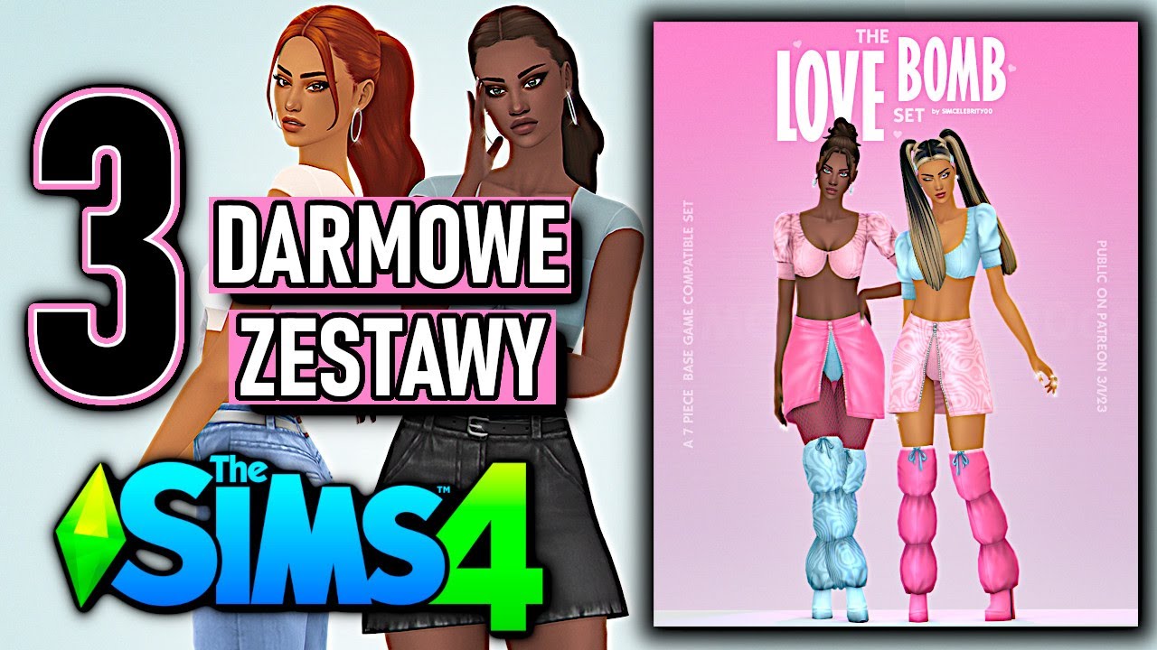 3 DARMOWE ZESTAWY THE SIMS 4 ZA DARMO 😍 NOWE MODY PRZEGLĄD MODÓW RAZEM Mody Do The Sims 4 Za Darmo