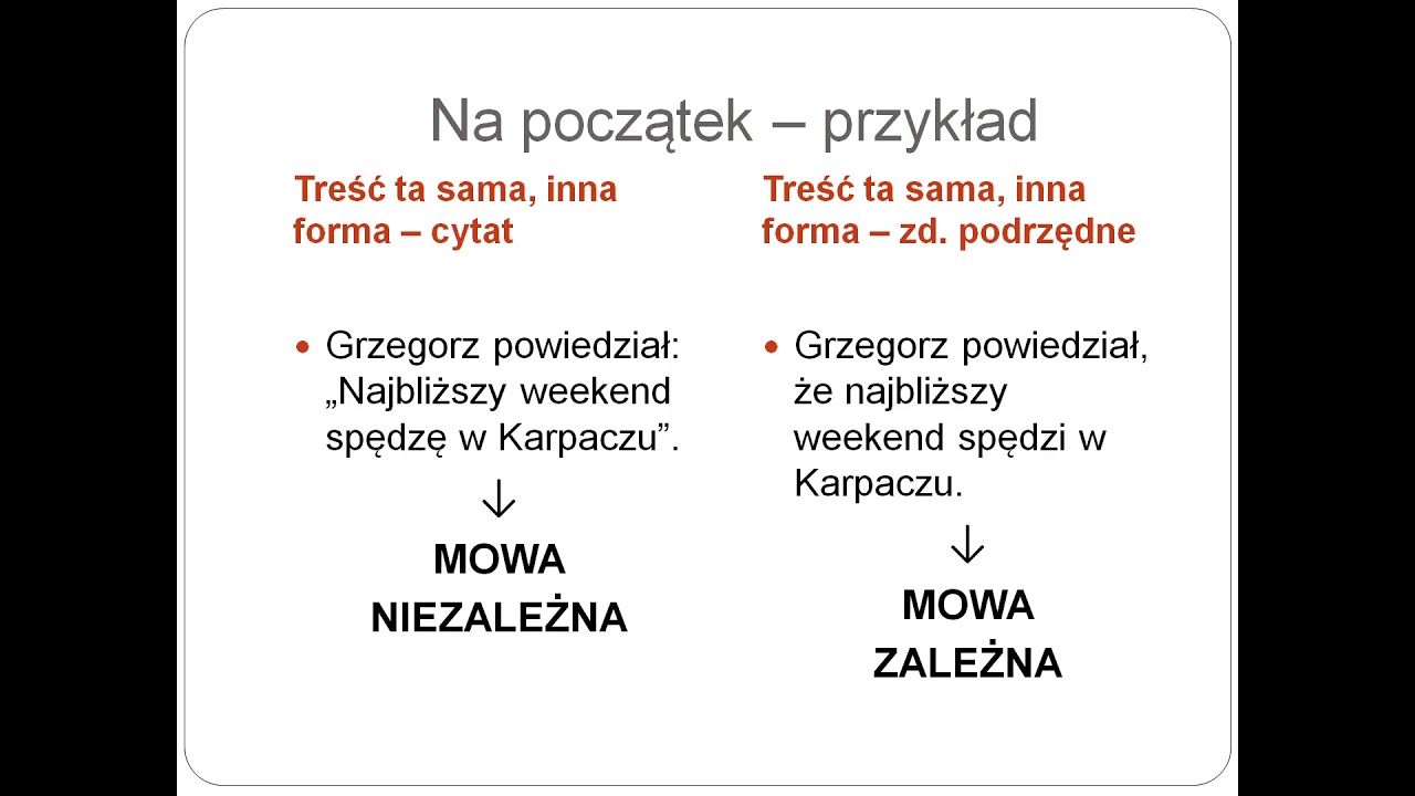 3. Mowa zależna i niezależna - YouTube Nazwij Zjawisko Kulturowe O Którym Jest Mowa W Tekście