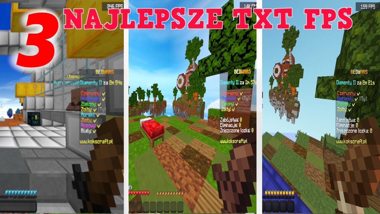 3 NAJLEPSZE TXT FPS DO BEDWARS ( +500 FPS) - YouTube Fajne Txt Do Bed Wars