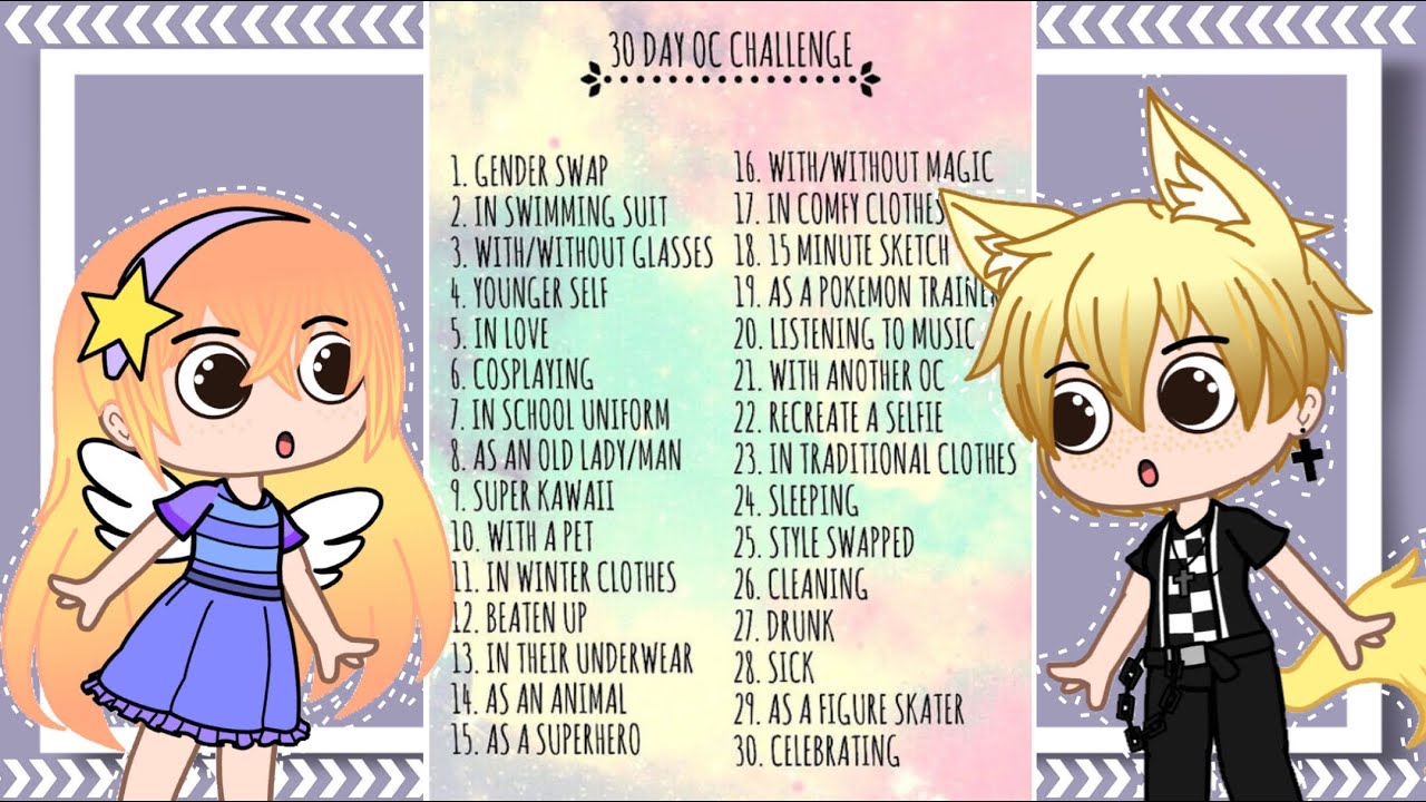30 Day Oc Challenge Gacha Life