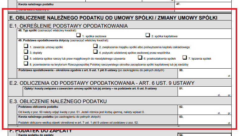 Wniesienie Przedsiębiorstwa Do Spółki Jawnej