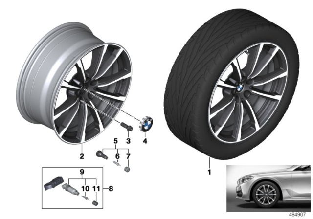 36116863420 Genuine BMW Disc Wheel, Light Alloy, Orbitgrey, 44% OFF Bmw 5 Series 2012 Wheel Size