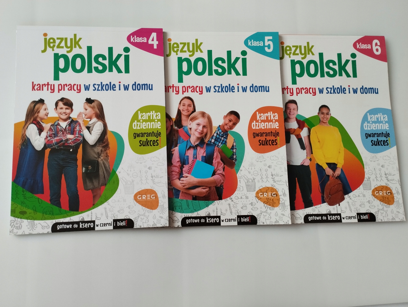 3x KARTY PRACY Język Polski klas 4-6. Nauka w domu i szkole Ćwiczenia Jezyk Polski Cwiczenia