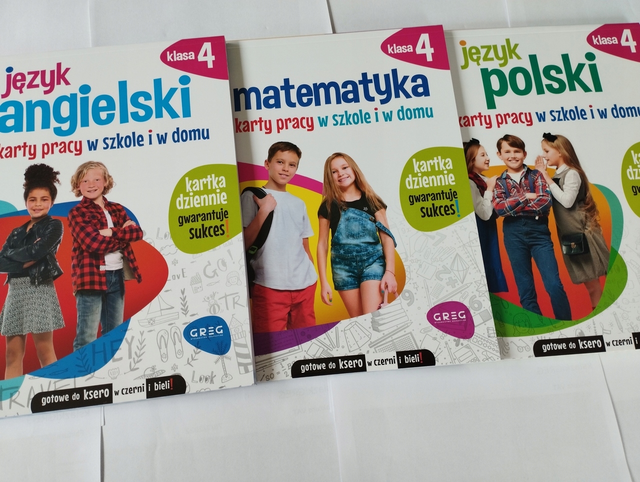 3x KARTY PRACY klasa 4 Matematyka Polski ANGIELSKI nauka w szkole i Praca Klasowa Angielski Klasa 4 Unit 5