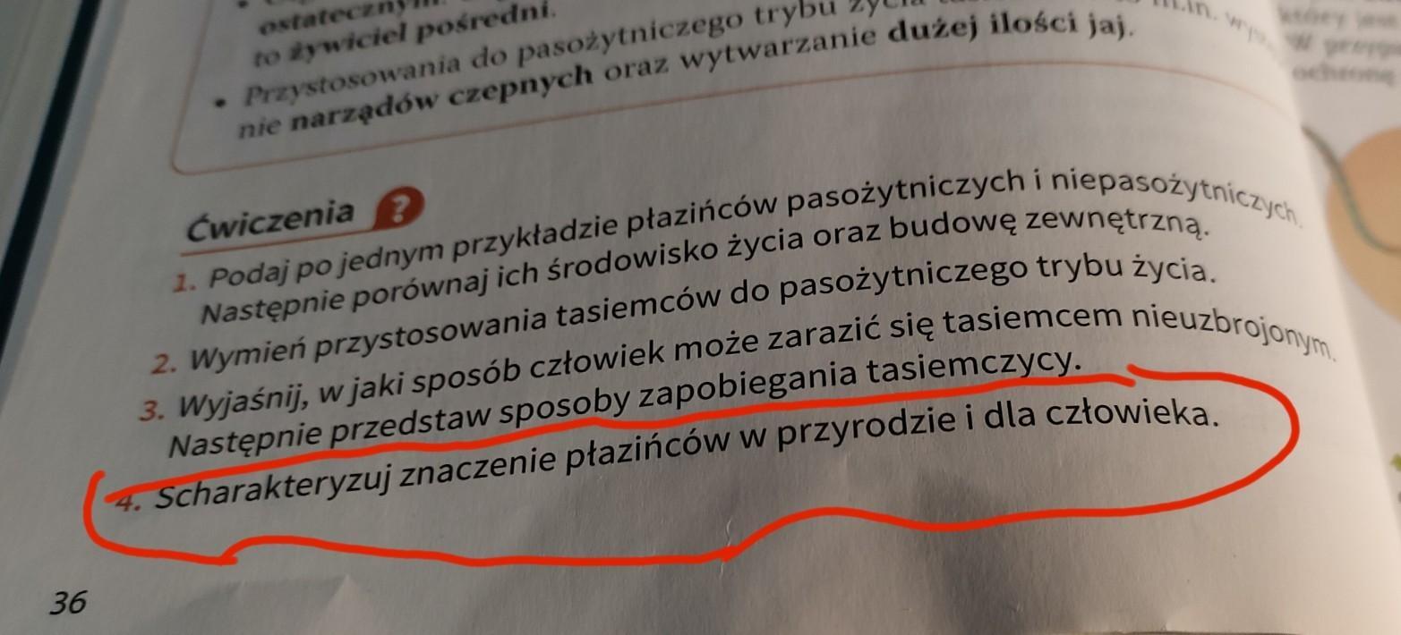 4. Scharakteryzuj znaczenie płazińców w przyrodzie i dla człowieka Scharakteryzuj Znaczenie Płazów W Przyrodzie I Dla Człowieka
