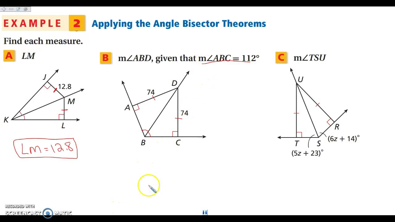 5 1 Perpendicular And Angle Bisectors Worksheet Answers Lesson 5 1 Perpendicular And Angle Bisectors Answer Key
