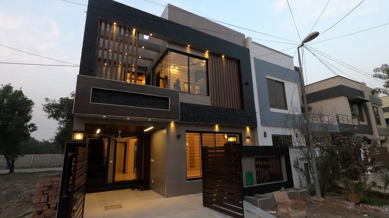 5 Marla beautiful designer House | Bahria Town modern elevation House 5 Marla House Front Elevation In Bahria Town