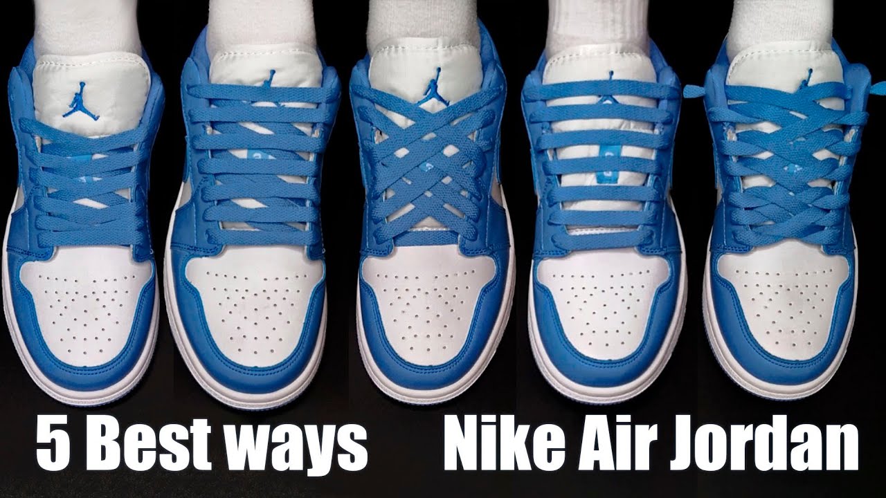 5 WAY HOW TO LACE NIKE AIR JORDAN 1 LOW | Laces Styles - YouTube How To Lace Jordan 1