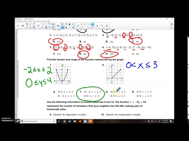 5 1 Puzzle Time Answers Key Algebra 1