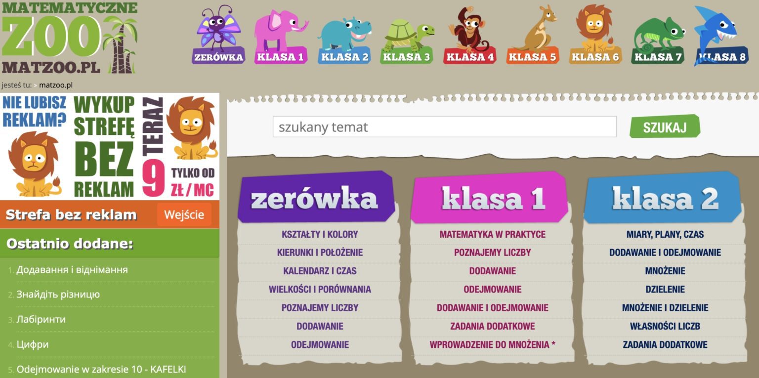 Matzoo Ułamki Dziesiętne Klasa 4