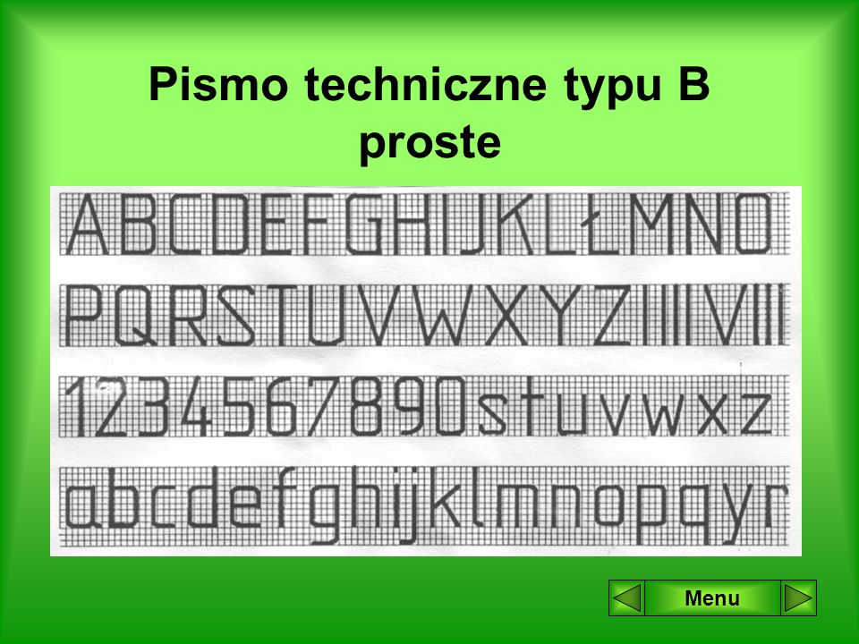Pismo Techniczne ćwiczenia Do Druku