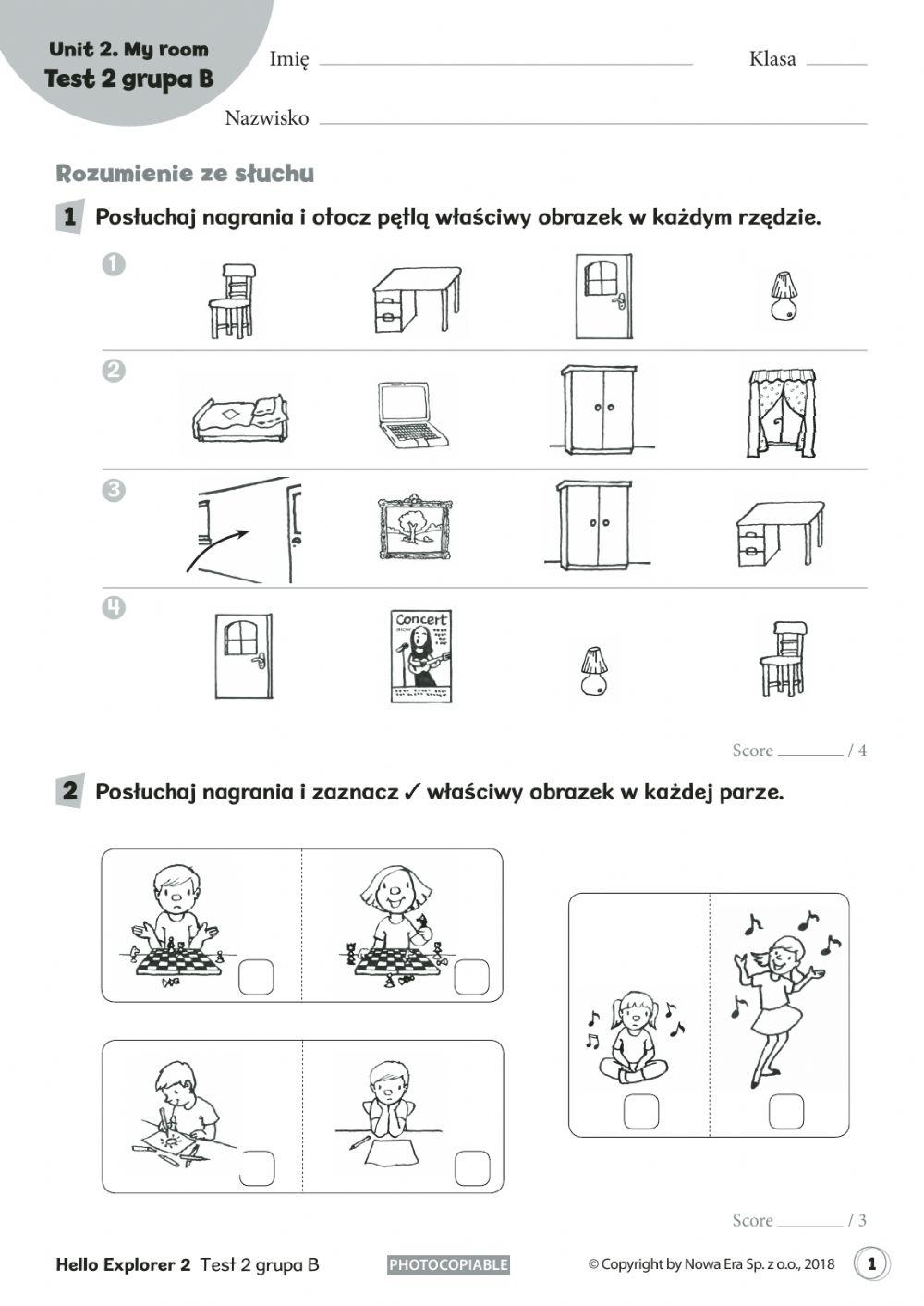6237382 | Test Unit 2 Hello Explorer 3 Wild Animals Hello Explorer 1 Testy Pdf