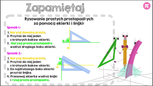 6d - Proste prostopadłe i równoległe Proste Prostopadłe I Równoległe Kartkówka