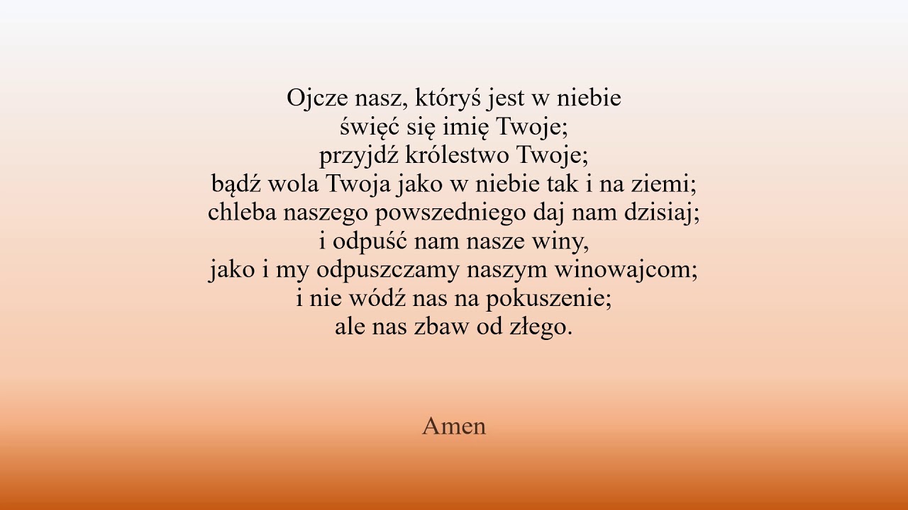 Ilustracje Do Modlitwy Ojcze Nasz Chomikuj