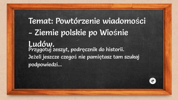 Ziemie Polskie Po Wiosnie Ludow Sprawdzian Klasa 7 Generator